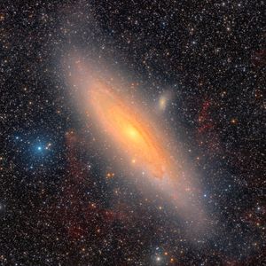 Preview wallpaper andromeda, galaxy, stars, space, universe