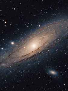 Preview wallpaper andromeda galaxy, stars, shine, space