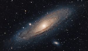 Preview wallpaper andromeda galaxy, stars, shine, space