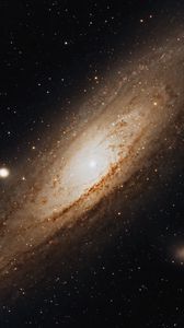 Preview wallpaper andromeda nebula, galaxy, spiral, stars, space