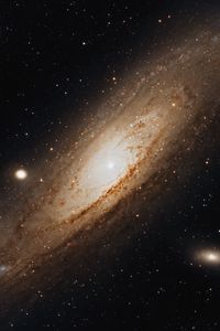 Preview wallpaper andromeda nebula, galaxy, spiral, stars, space