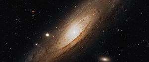 Preview wallpaper andromeda nebula, galaxy, spiral, stars, space