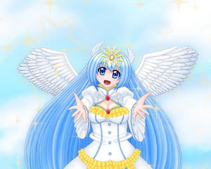 Preview wallpaper angel, girl, smile, anime