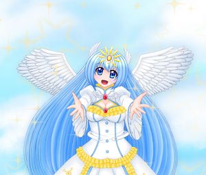 Preview wallpaper angel, girl, smile, anime