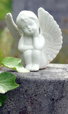 240x400 Wallpaper angel, statuette, harmony