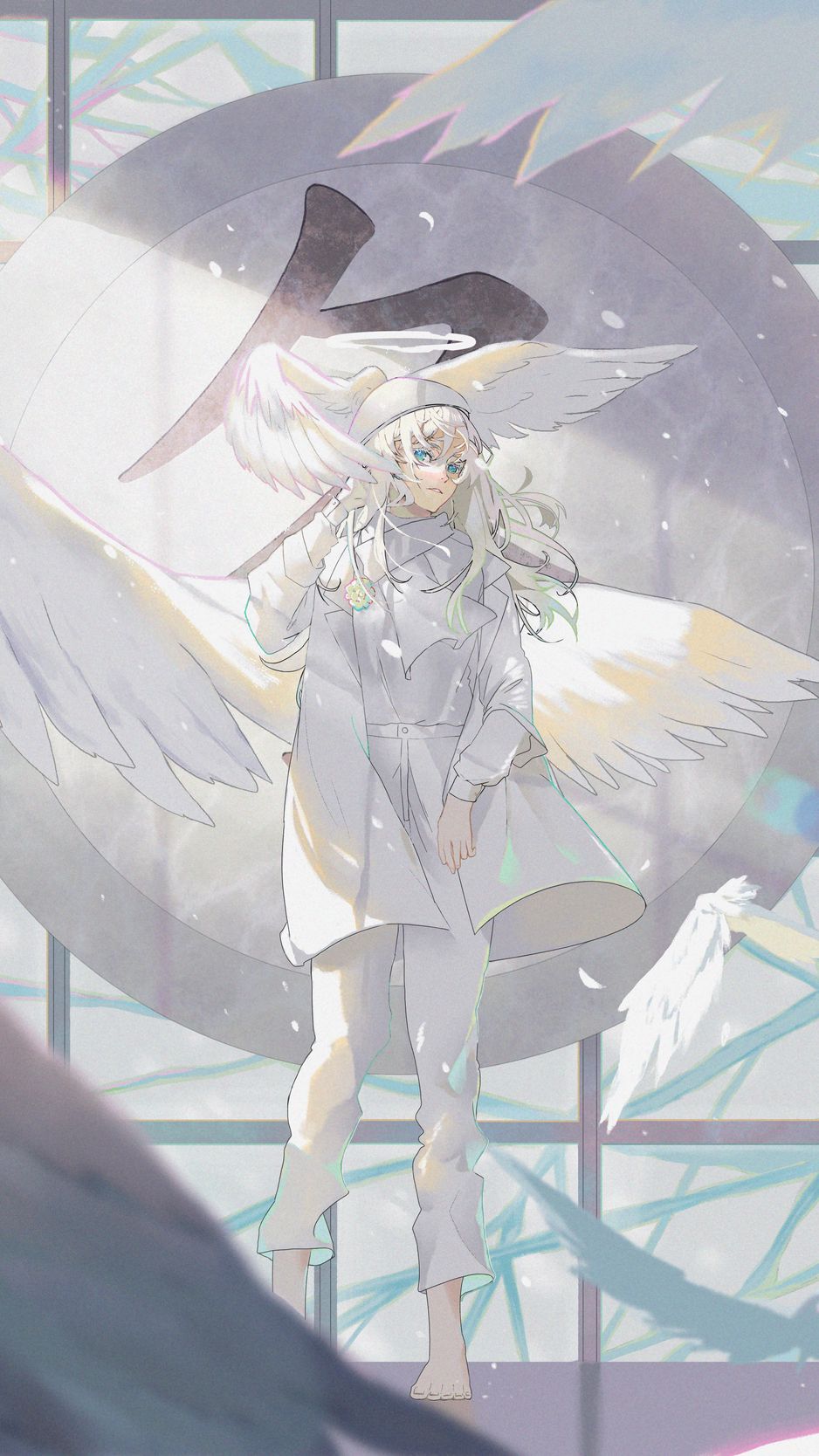 HD wallpaper Angels Wings Anime 1920x1266  Wallpaper Flare