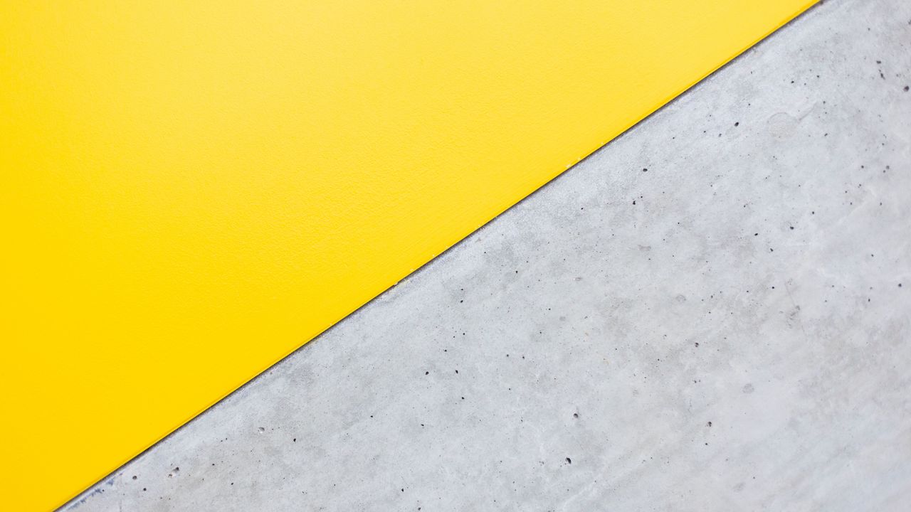Wallpaper angle, triangle, yellow, gray, minimalism