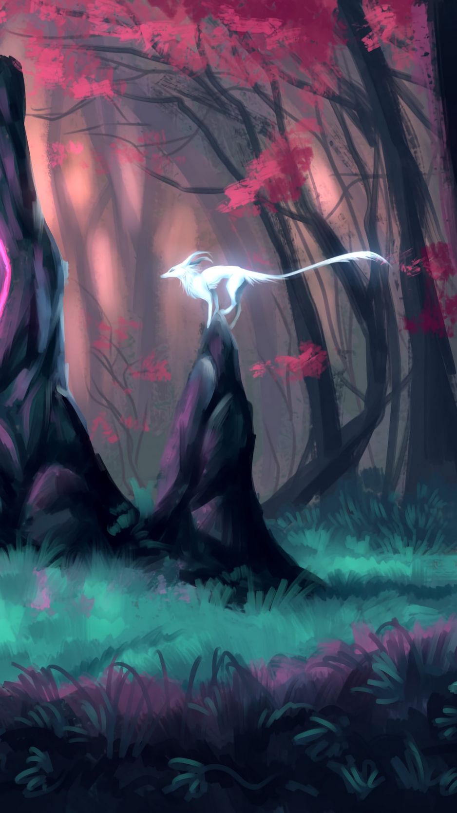 The Magic Forest at the Temple 2560x1440  rwallpaper