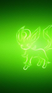 Preview wallpaper animal, pokemon, green, leafeon