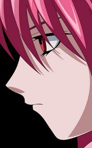 Preview wallpaper anime, character, hair, pink, face