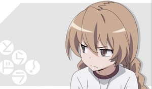 Preview wallpaper anime, girl, angry, braid, character