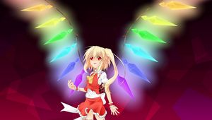 Preview wallpaper anime, girl, blonde, garland, lights, bright