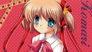 Preview wallpaper anime, girl, blonde, pretty, smile