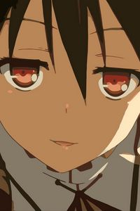 Preview wallpaper anime, girl, closeup, eyes