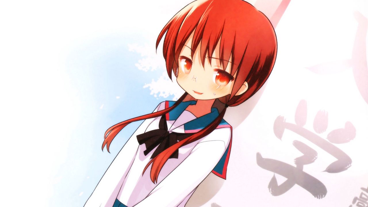 Wallpaper anime, girl, cute, smilе, uniforms