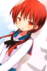 Preview wallpaper anime, girl, cute, smilе, uniforms