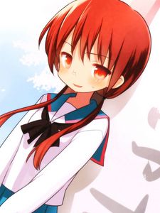 Preview wallpaper anime, girl, cute, smilе, uniforms