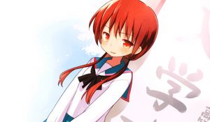 Preview wallpaper anime, girl, cute, smilе, uniforms