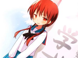 Preview wallpaper anime, girl, cute, smilе, uniforms