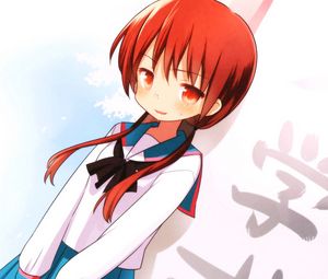 Preview wallpaper anime, girl, cute, smilе, uniforms