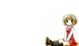 Preview wallpaper anime, girl, cute, dress, posture, background