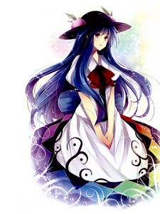 Preview wallpaper anime, girl, dear, hat, dress anime, dress