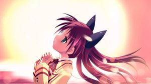 Preview wallpaper anime, girl, ears, hope, dawn, air