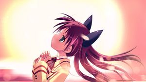 Preview wallpaper anime, girl, ears, hope, dawn, air