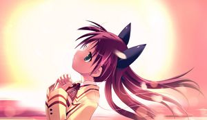 Preview wallpaper anime, girl, ears, hope, dawn, air