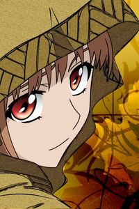 Preview wallpaper anime, girl, face, hood, background