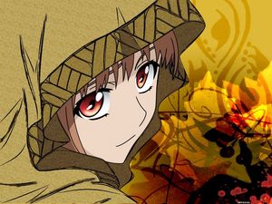 Preview wallpaper anime, girl, face, hood, background