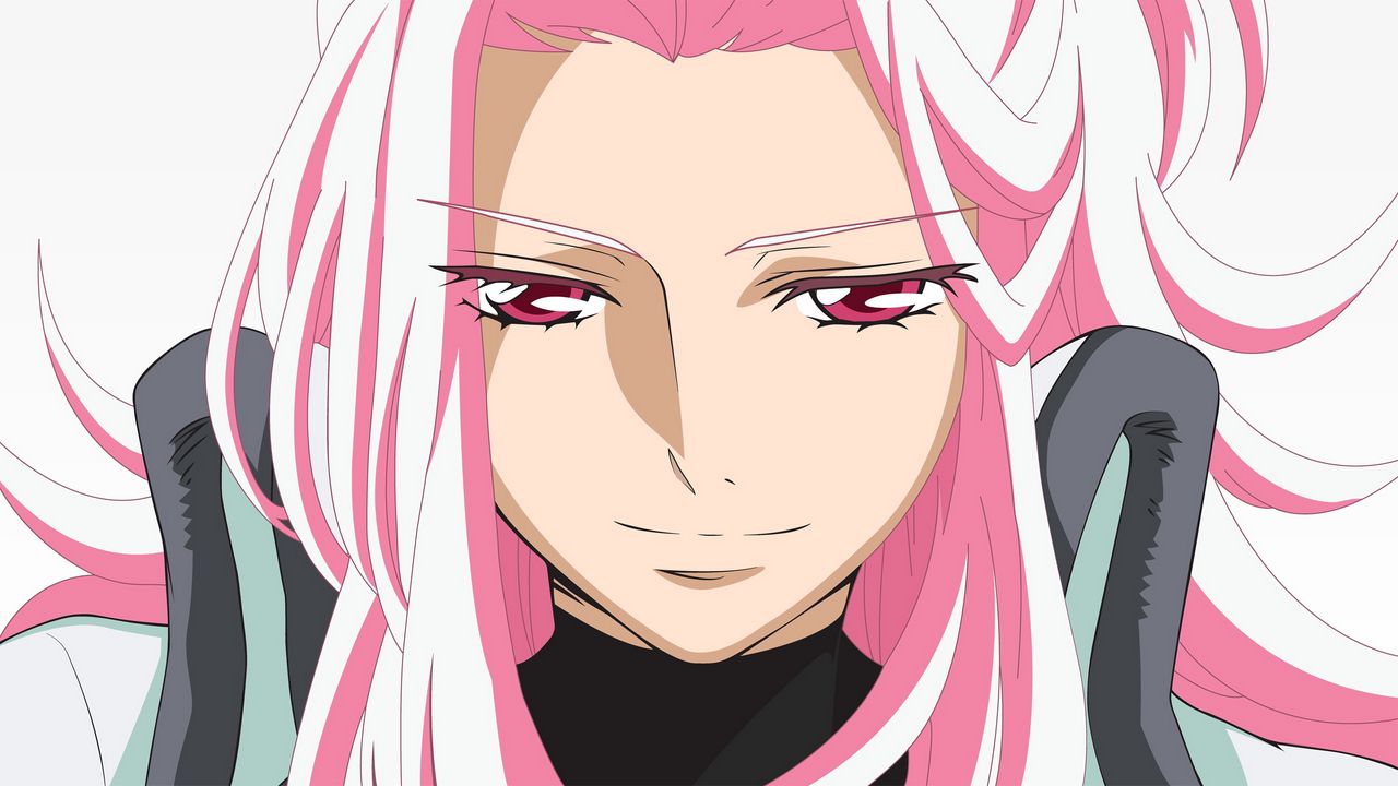 Wallpaper anime, girl, hair, pink, smile
