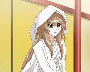 Preview wallpaper anime, girl, hood, look, room