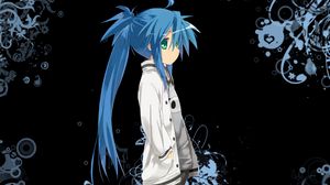 Preview wallpaper anime, girl, ornaments, sadness, look