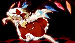 Preview wallpaper anime, girl, vampire, flying, magic