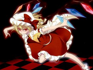 Preview wallpaper anime, girl, vampire, flying, magic