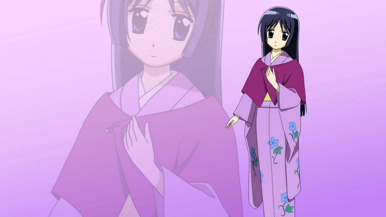 Wallpaper anime, girl, young, kimono, shy