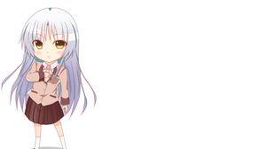 Preview wallpaper animeshka, girl, hair, long, pose, promise