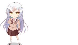 Preview wallpaper animeshka, girl, hair, long, pose, promise