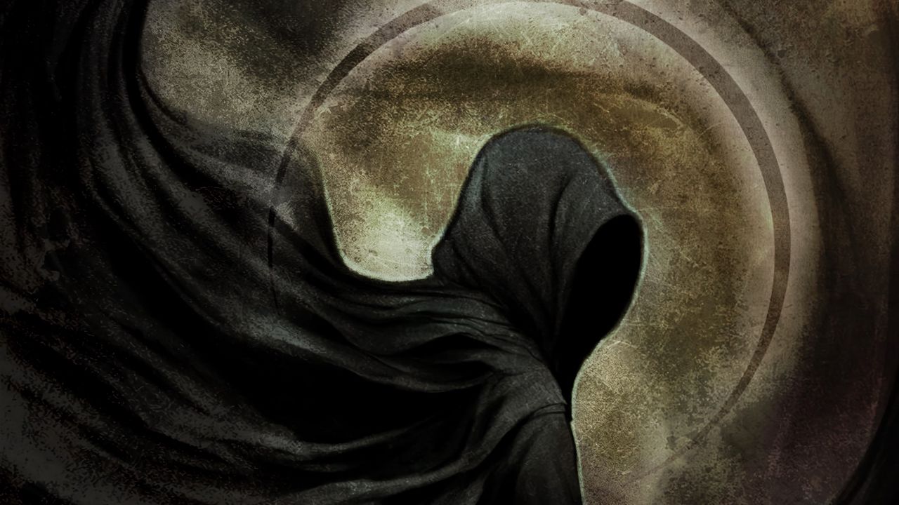 Wallpaper anonymous, cloak, hood, gloomy