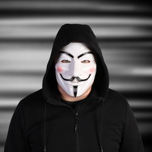 Preview wallpaper anonymous, man, mask, hood