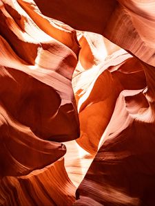 Preview wallpaper antelope canyon, canyon, cave, relief, light