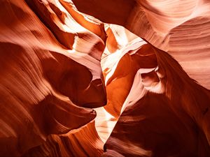 Preview wallpaper antelope canyon, canyon, cave, relief, light