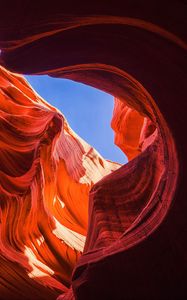 Preview wallpaper antelope canyon, canyon, shadows, relief