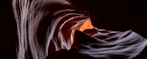 Preview wallpaper antelope canyon, cave, rocks, relief, dark