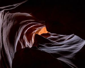 Preview wallpaper antelope canyon, cave, rocks, relief, dark