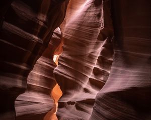 Preview wallpaper antelope canyon, rocks, cave, relief, dark