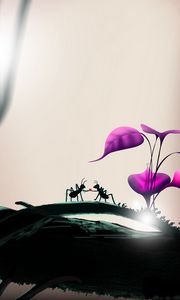 Preview wallpaper ants, art, love, gift, romance