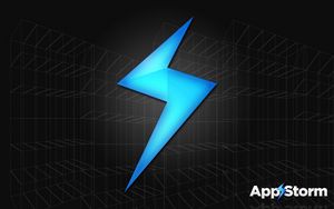 Preview wallpaper app storm, apple, mac, black, blue, space