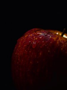 Preview wallpaper apple, drops, water, macro